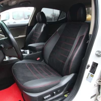 Чехлы на Kia Optima III из экокожи и антары ELA2020P