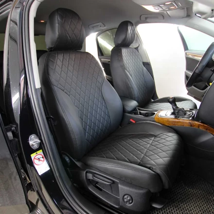 Чехлы на Audi A4 B8 (Ауди А4 Б8) из экокожи EG