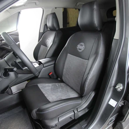 Чехлы на Nissan X-Trail T33 (Ниссан Х-Трейл Т33) из экокожи и польской алькантары EPA
