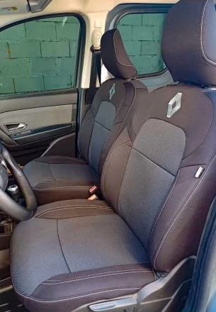 Чехлы на Renault Express VAN 1+1 (Рено Экспресс ВАН) из ткани