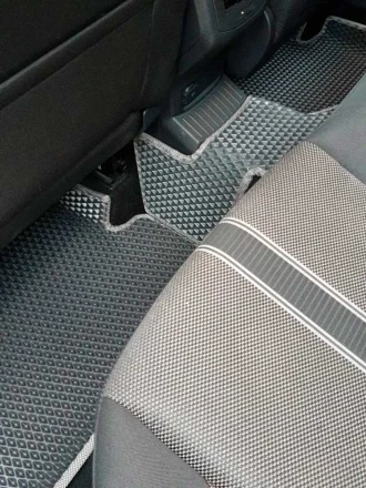 3D EVA коврики на Volkswagen T-Roc (Фольксваген Т-Рок) с бортами до 10 см