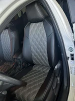 Чехлы на Toyota Corolla E210 (Тойота Королла Е210) из экокожи AM Rubin-R