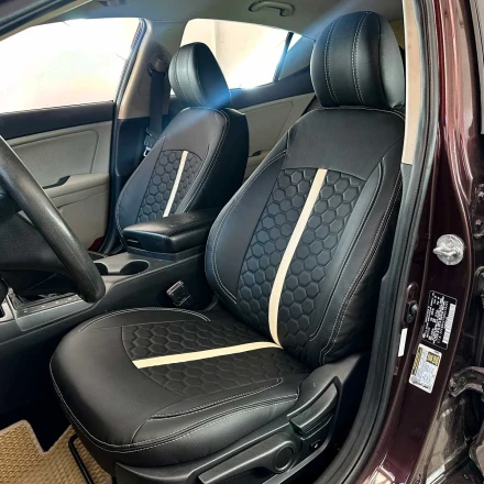 Чехлы на Kia Optima IV (КИА Оптима 4) из экокожи ES