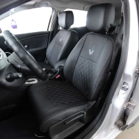 Чехлы на Renault Megane II (Рено Меган 2) из экокожи EP
