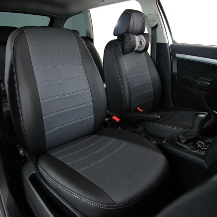 Чехлы на Skoda Octavia A5 из экокожи Eco Lazer