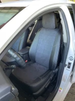 Чехлы на Toyota Corolla E160/E170 (Тойота Королла Е160/Е170) из экокожи и антары AM Titan-X