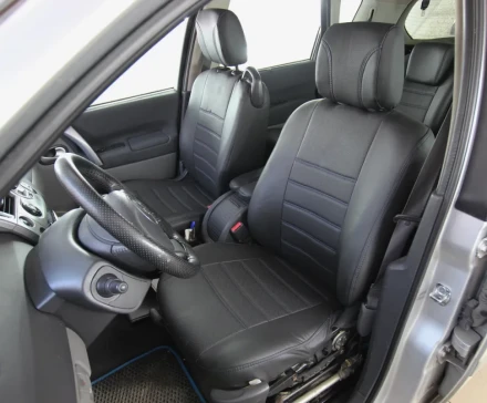 Чехлы на Skoda Octavia A7 из экокожи Eco Lazer