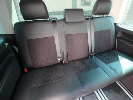 Чехлы на Skoda Octavia A7 из экокожи и антары Eco Prestige+Antara