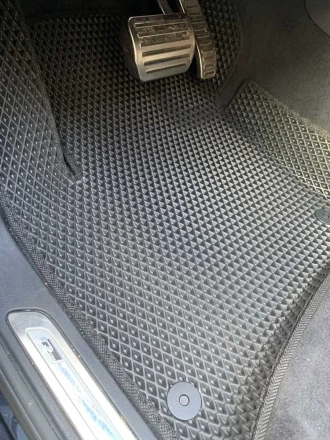 3D EVA коврики на Volkswagen Touareg II (Фольксваген Туарег 2) с бортами до 10 см