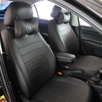 Чехлы на Skoda Rapid (Шкода Рапид) из экокожи EL