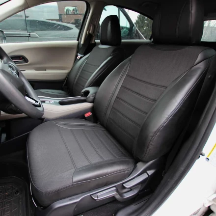 Чехлы на Honda HR-V из экокожи и ткани ECl2020