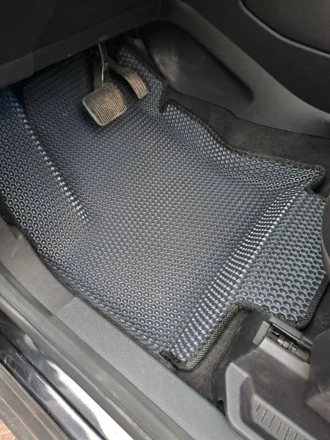 3D EVA коврики на Ford C-Max Hybrid USA (2 ряда с бортами) соты