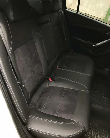 Чехлы на Mazda 6 GJ (Мазда 6) из экокожи и антары Comfort 2