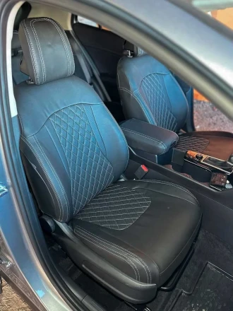 Чехлы на KIA Sportage NQ5 (КИА Спортейдж 5) из экокожи Comfort 3