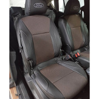 Чехлы на Ford B-Max из экокожи и ткани