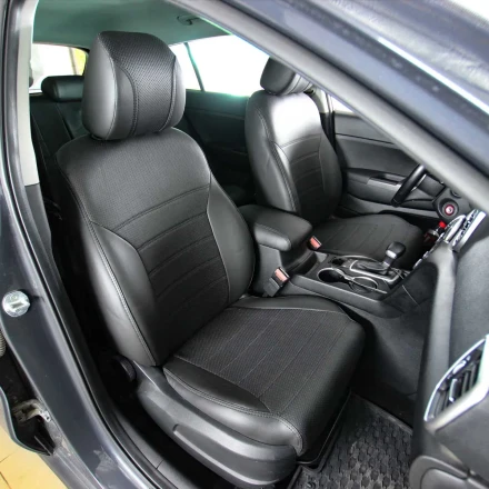 Чехлы на Kia Sportage IV QL из экокожи Eco Lazer