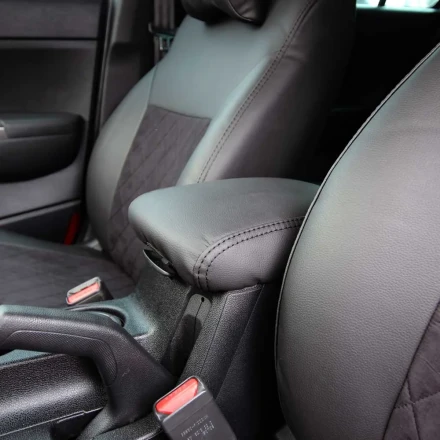 Чехлы на KIA Sportage IV QL (КИА Спортейдж 4) из экокожи и антары EPA