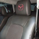 Авточехлы на Mazda 3 BK (Мазда 3) из экокожи и гобелена