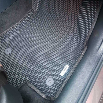 3D EVA коврики на Skoda Octavia A7 (Шкода Октавия А7) с бортами до 5 см