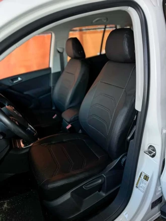 Чехлы на Volkswagen Tiguan I (Фольксваген Тигуан 1) из экокожи Comfort Plus 3