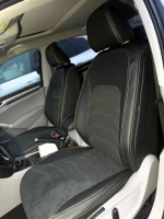 Чехлы на Volkswagen NMS (Фольксваген НМС) из экокожи и алькантары Comfort Plus 3