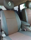 Чехлы на Renault Scenic III (Рено Сценик 3) из экокожи и ткани