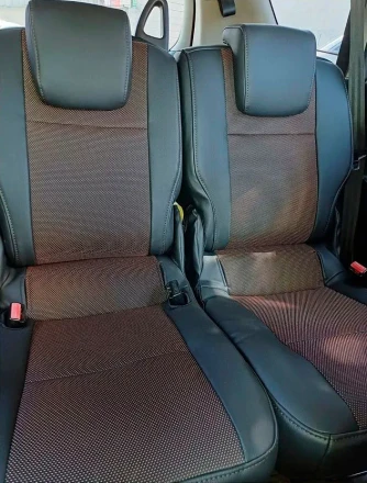 Чехлы на Renault Scenic III (Рено Сценик 3) из экокожи и ткани