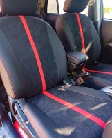 Чехлы на Mitsubishi i-MiEV из экокожи и антары Чехлы на Mitsubishi i-MiEV из экокожи и антары