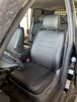 Чехлы на Toyota Prado 120 (Тойота Прадо 120) из экокожи AM Titan-L