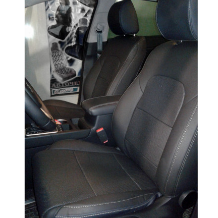 Чехлы на KIA Sportage IV QL (Киа Спортэйдж) из экокожи
