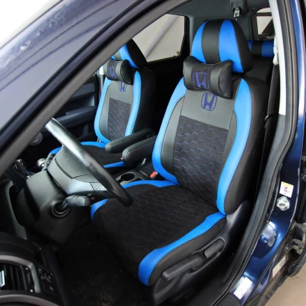 Чехлы на Honda CR-V III из экокожи и антары Vip Elite