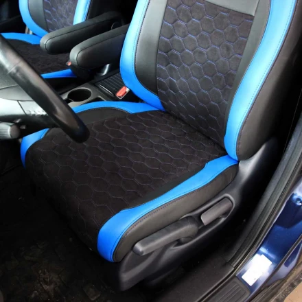 Чехлы на Honda CR-V III из экокожи и антары Vip Elite