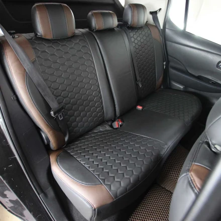 Чехлы на Nissan Leaf II (Ниссан Лиф 2) из экокожи VP