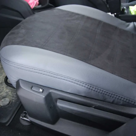 Чехлы на Renault Duster II (Рено Дастер 2) из экокожи и антары ELA2020P