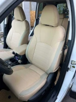 Чехлы на Subaru Forester V SK (Субару Форестер 5) из экокожи и боковыми вставками Sport 3