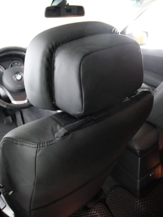 Чехлы на BMW X3 E83 (БМВ Х3 Е83) из экокожи и антары ELA2020P