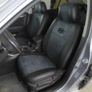 Чехлы на Hyundai Sonata NF из экокожи и польской алькантары Antara