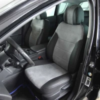 Чехлы на Peugeot 3008 I из экокожи и антары Antara