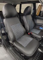 Чехлы на ВАЗ 2109 из экокожи и антары Eco Prestige+Antara Чехлы на ВАЗ 2109 из экокожи и антары Eco Prestige+Antara
