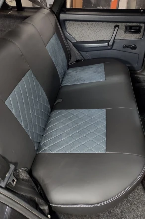 Чехлы на ВАЗ 2109 из экокожи и антары Eco Prestige+Antara