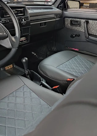 Чехлы на ВАЗ 2109 из экокожи и антары Eco Prestige+Antara