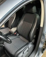 Чехлы на Volkswagen Passat B6 (Фольксваген Пассат Б6) из экокожи и ткани Comfort Plus 3