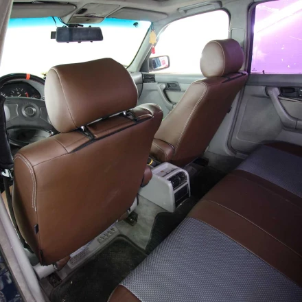Чехлы на BMW 5 E34 (БМВ 5 Е34) из экокожи и ткани ECl
