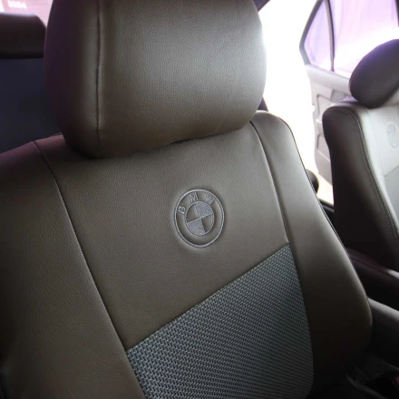 Чехлы на BMW 5 E34 (БМВ 5 Е34) из экокожи и ткани ECl