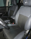 Чехлы на Mitsubishi L200 из экокожи и гобелена