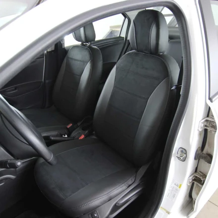 Чехлы на Peugeot 301 (Пежо 301) из экокожи и аольской алькантары Antara