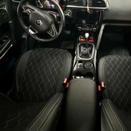 Чехлы на Renault Kadjar из экокожи и антары VPA