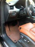 3D EVA коврики для Audi Q7 (2 ряда с бортами до 10 см)