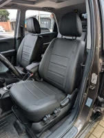 Чехлы на KIA Sportage II (КИА Спорэдж 2) из экокожи с перфорацией Comfort Plus 3