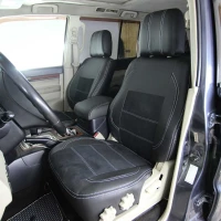 Чехлы на Mitsubishi Pajero IV (Мицубиси Паджеро 4) из экокожи и антары VE черные Чехлы на Mitsubishi Pajero IV (Мицубиси Паджеро 4) из экокожи и антары VE черные